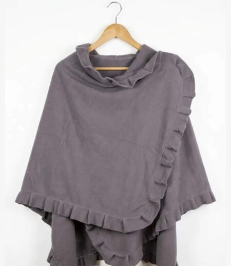 Châle / Étole Femme en Polaire Gris (Modèle Chale1G)