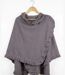 Châle / Étole Femme en Polaire Gris (Modèle Chale1G)-5
