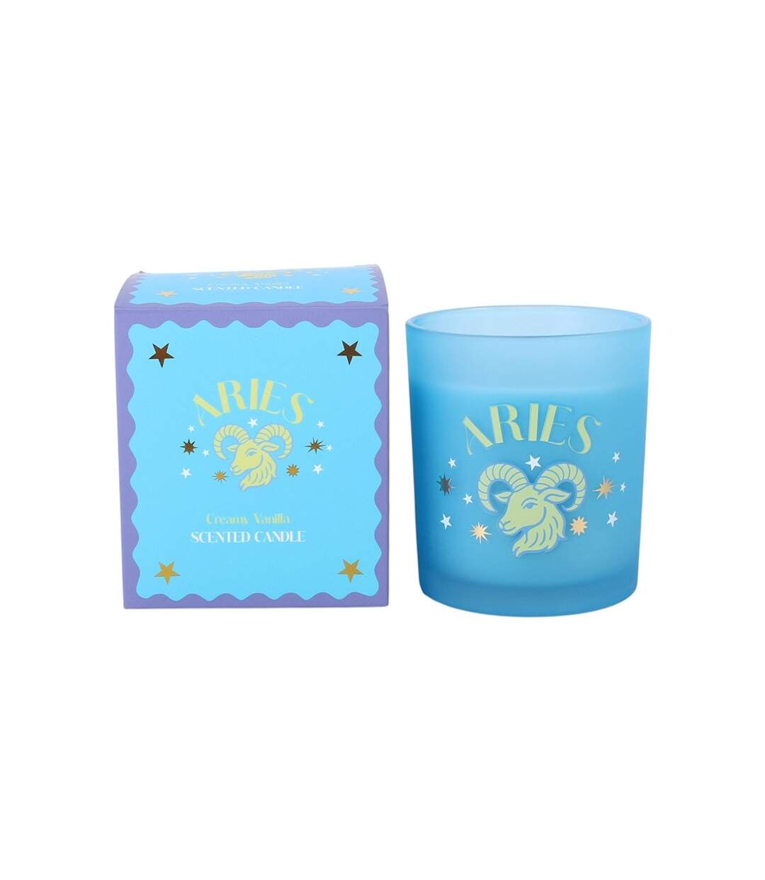 Zest Vanilla Aries Zodiac Candle One Size Blue Something Different-4