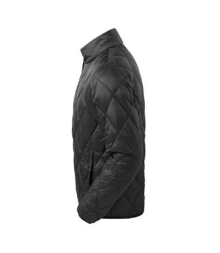 2786 Veste matelassée Diamond Pane pour hommes (Noir) - UTRW7333