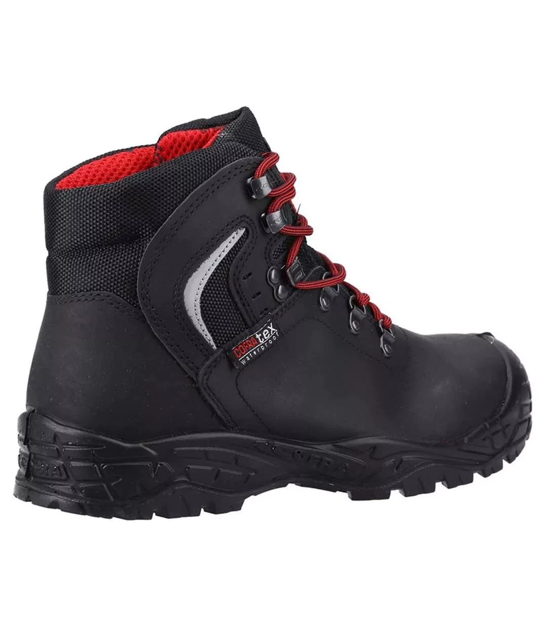 Bottes De Sécurité Summit En Nubuck Pour Hommes Noir Rouge Cofra-2