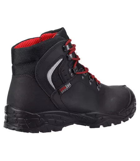 Bottes De Sécurité Summit En Nubuck Pour Hommes Noir Rouge Cofra