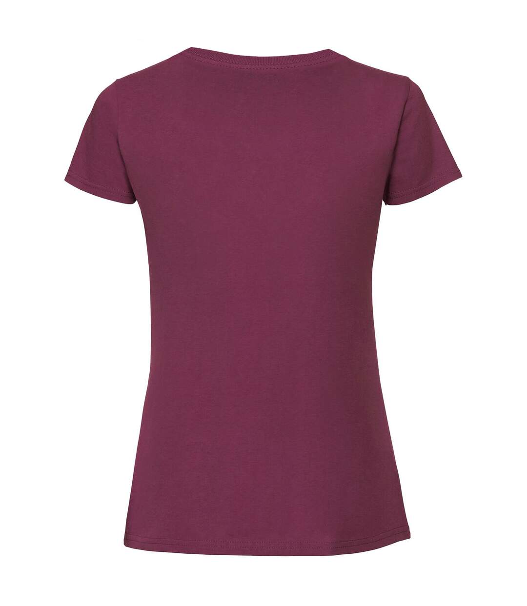 T-shirt ajusté femmes bordeaux Fruit of the Loom-2