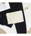 Pochette Imitation Fourrure Fluffy 23cm Crème-5