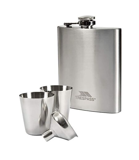Trespass Dramcask Stainless Steel Hip Flask (Silver) (One Size) - UTTP2693