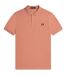 Polo Motif/style Col À Double Rayure Homme Pêche Fred Perry-1