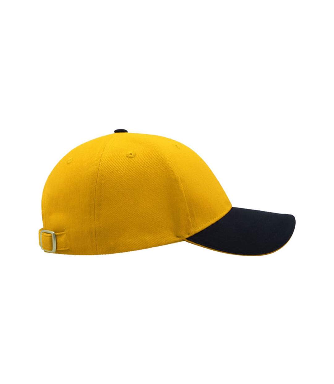 Lot de 2  casquettes en coton épais adulte jaune / bleu marine Atlantis