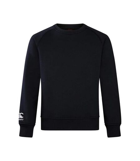Mens Club Crew Neck Sweatshirt Black Canterbury