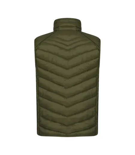 Mens Idaho Body Warmer Fog Green Clique