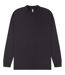 Mens acid wash combed ringspun cotton extended neckline oversized long-sleeved t-shirt acid black Casual Classics-1