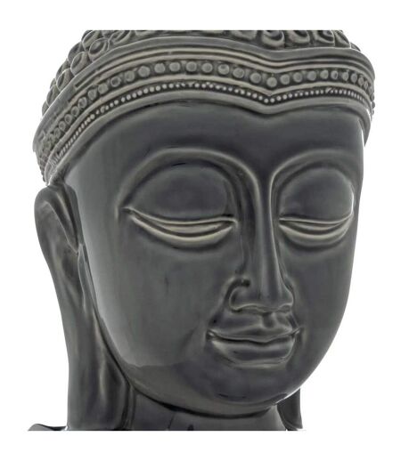 Tête Bouddha Déco en Céramique Yola 22cm Gris
