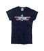 T-shirt Motif/style Imprimé Au Dos Charlie Femme Bleu Top Gun-2