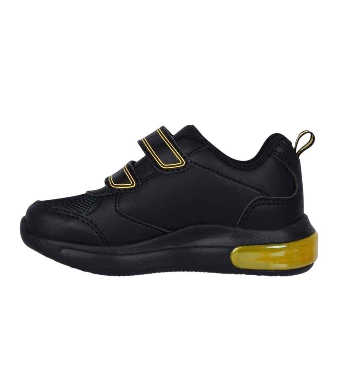 Baskets Motif/style Illuminé Garçon Noir Jaune Batman-3
