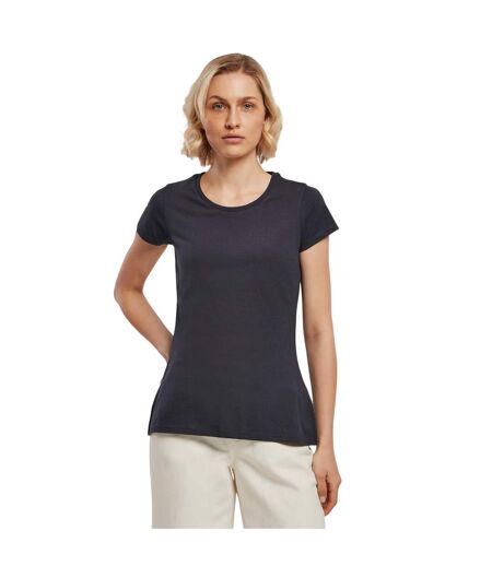 T-shirt Basic Femme Bleu Marine Build Your Brand