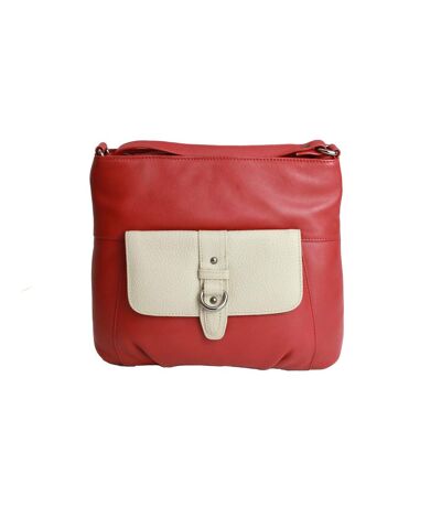 Eastern Counties Leather Womens/Ladies Jemma Contrast Pocket Purse (Red) (One size) - UTEL196