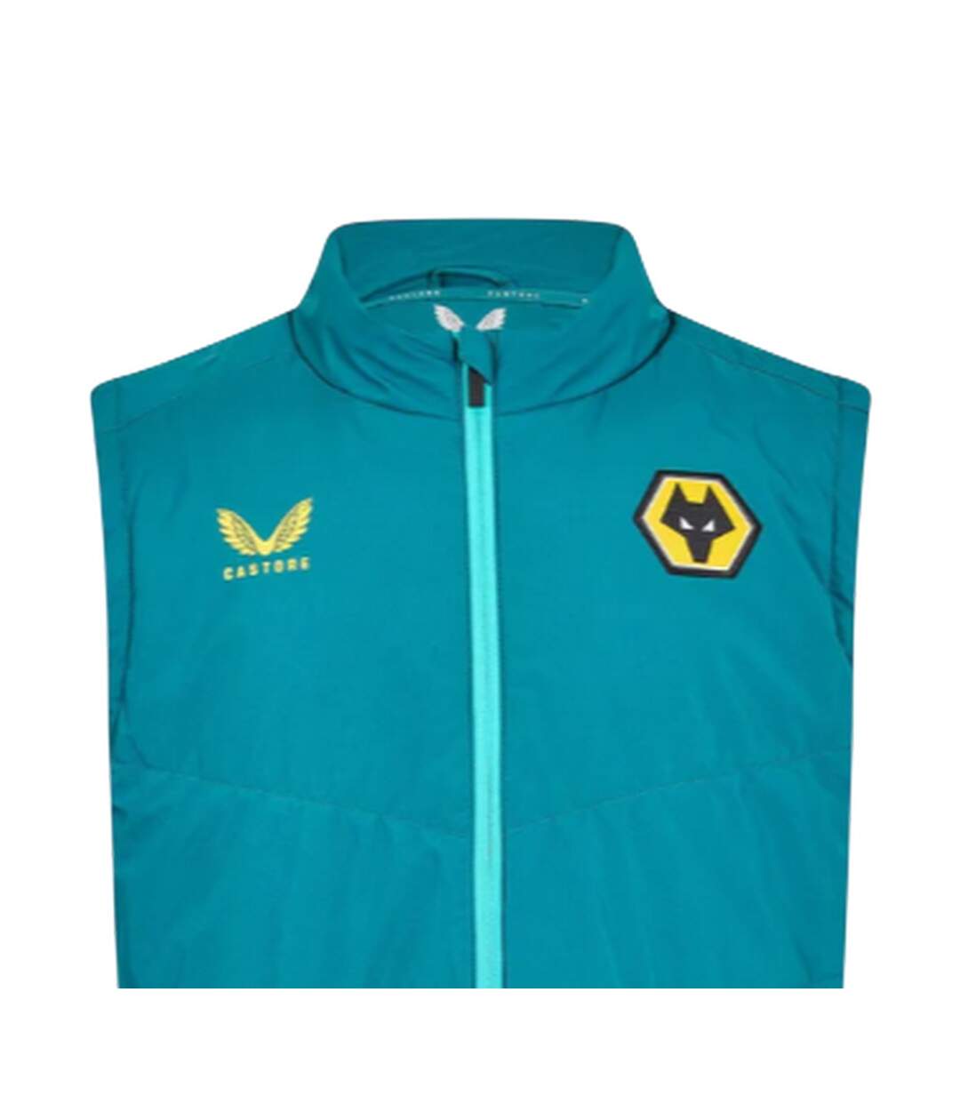 Mens Wolverhampton Wanderers Fc Gilet Bay Green Castore-4
