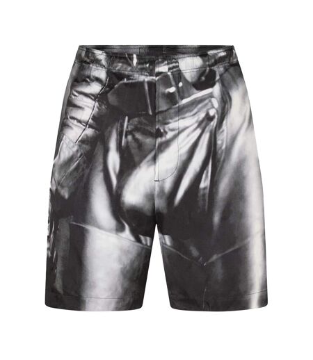 Unisex Adult Graphic Print Regular Casual Shorts Black Diesel