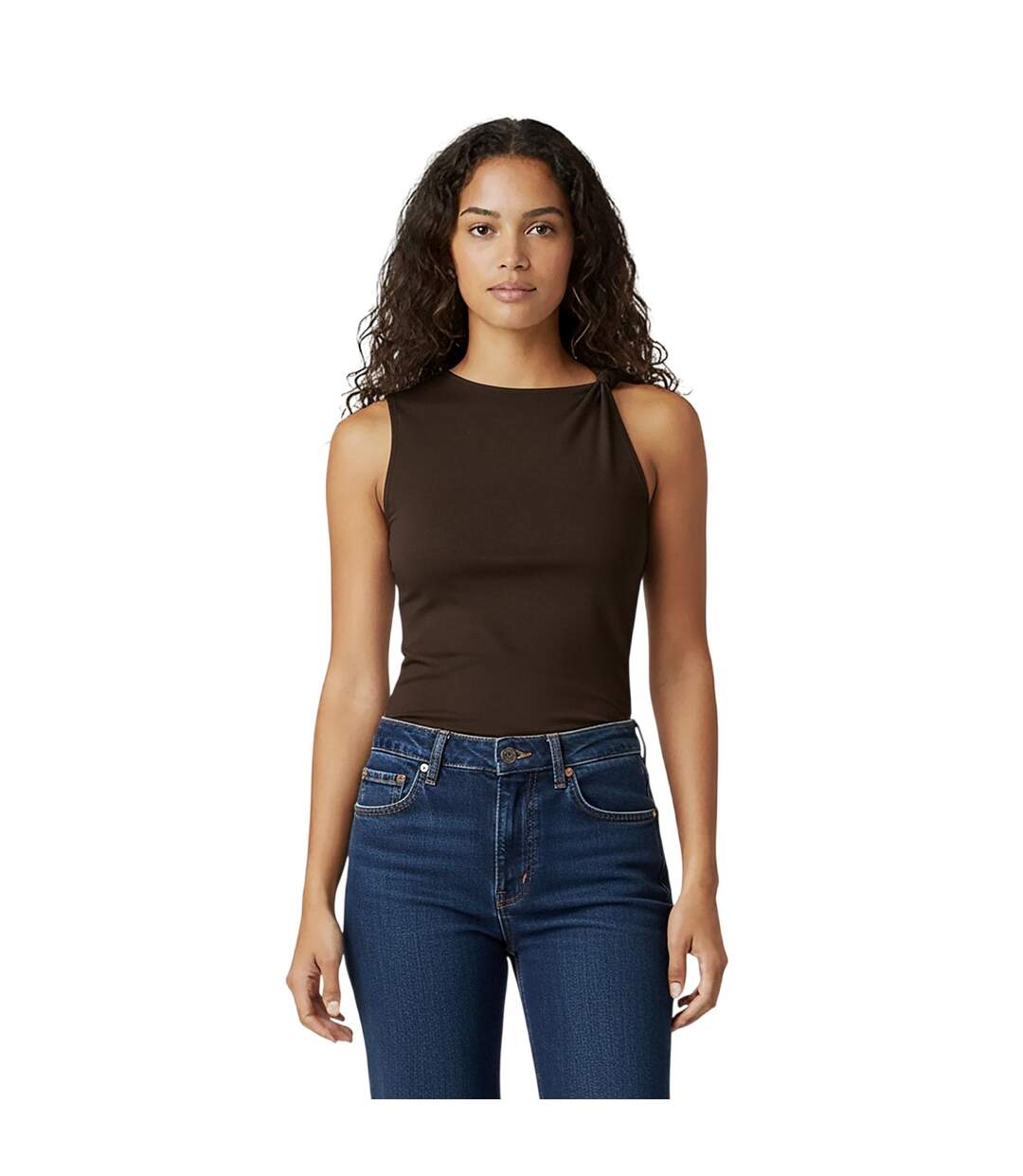 Débardeur Sans Manches Femme Marron Jack Wills-4
