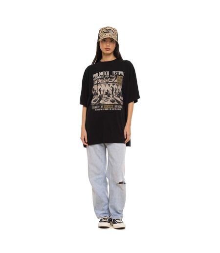 T-shirt femme relax fit col rond print devant Studio Vondutch