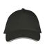 Casquette De Baseball Long Beach Gris Foncé Gris Clair SOLS-1