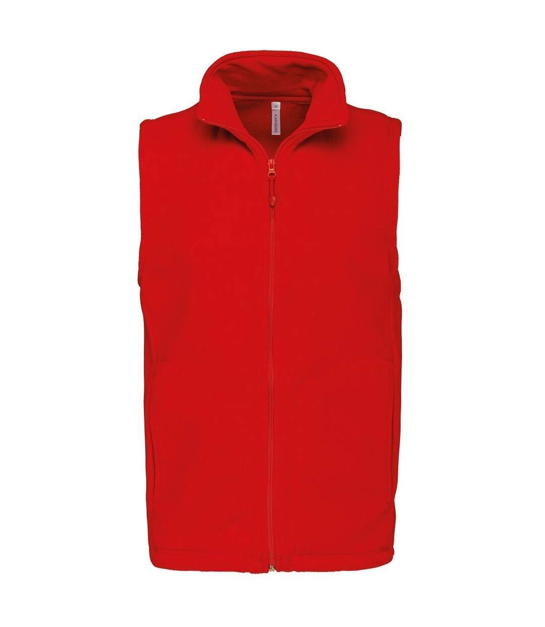 Gilet sans manches micro polaire homme - K913 - rouge-1