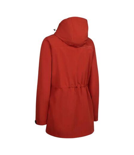 Veste imperméable tiverton femme rouge rouille Trespass