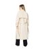 Womens/ladies double-breasted trench coat cream Dorothy Perkins