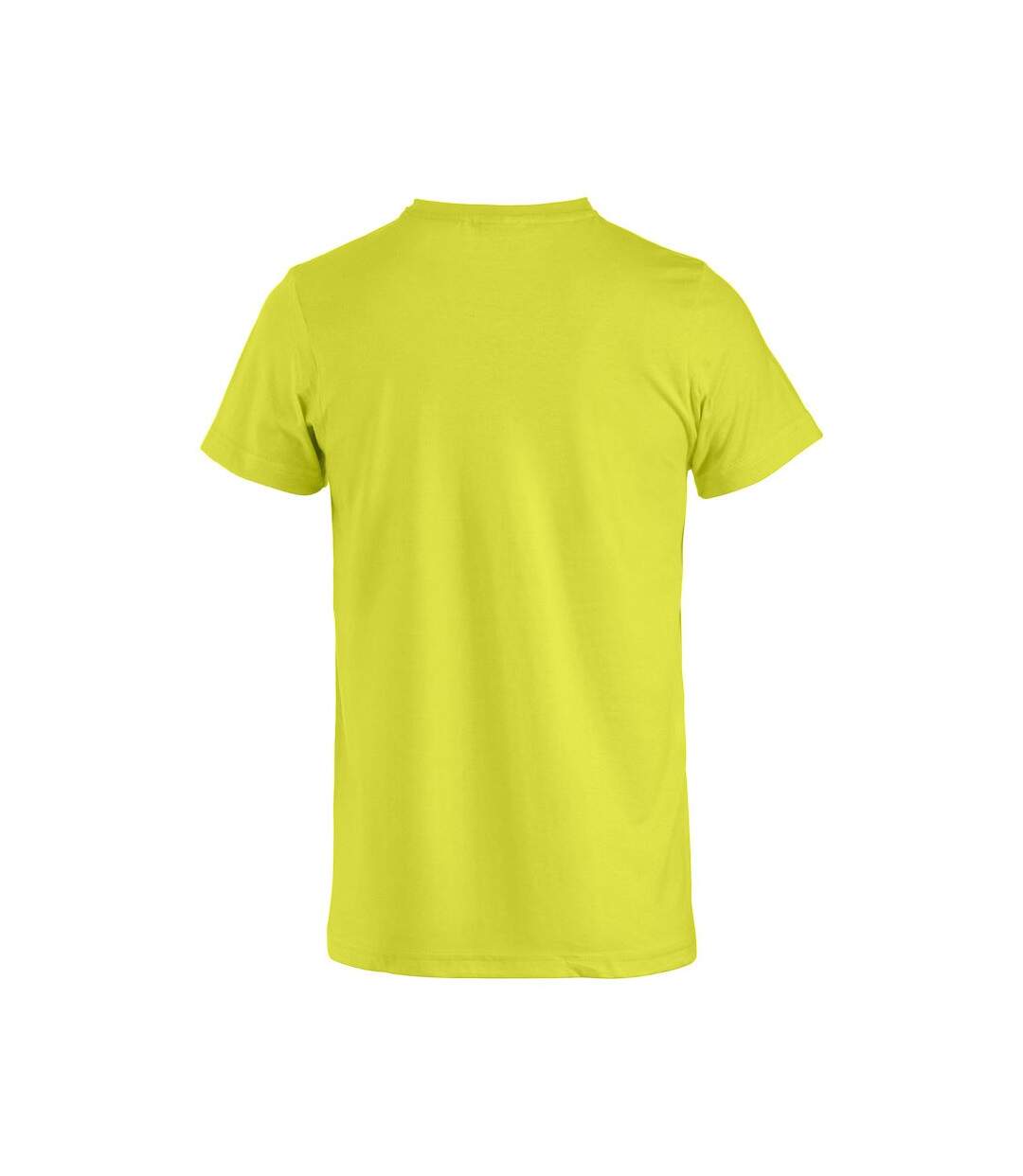 T-shirt basic homme vert fluo Clique