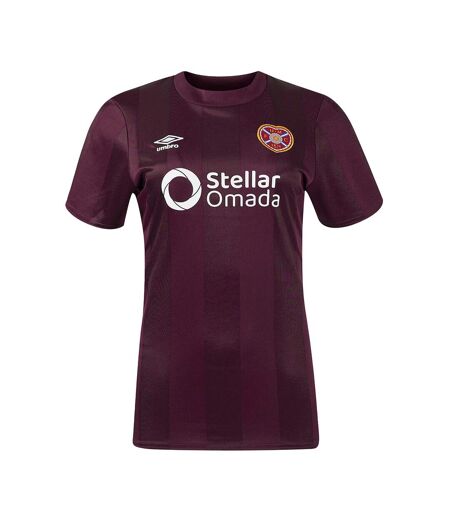 Womens/ladies 24/25 heart of midlothian fc home jersey maroon Umbro