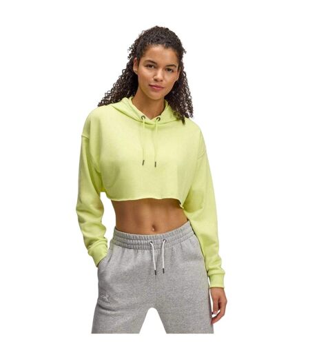 Sweat À Capuche Icon Terry Femme Jaune Under Armour