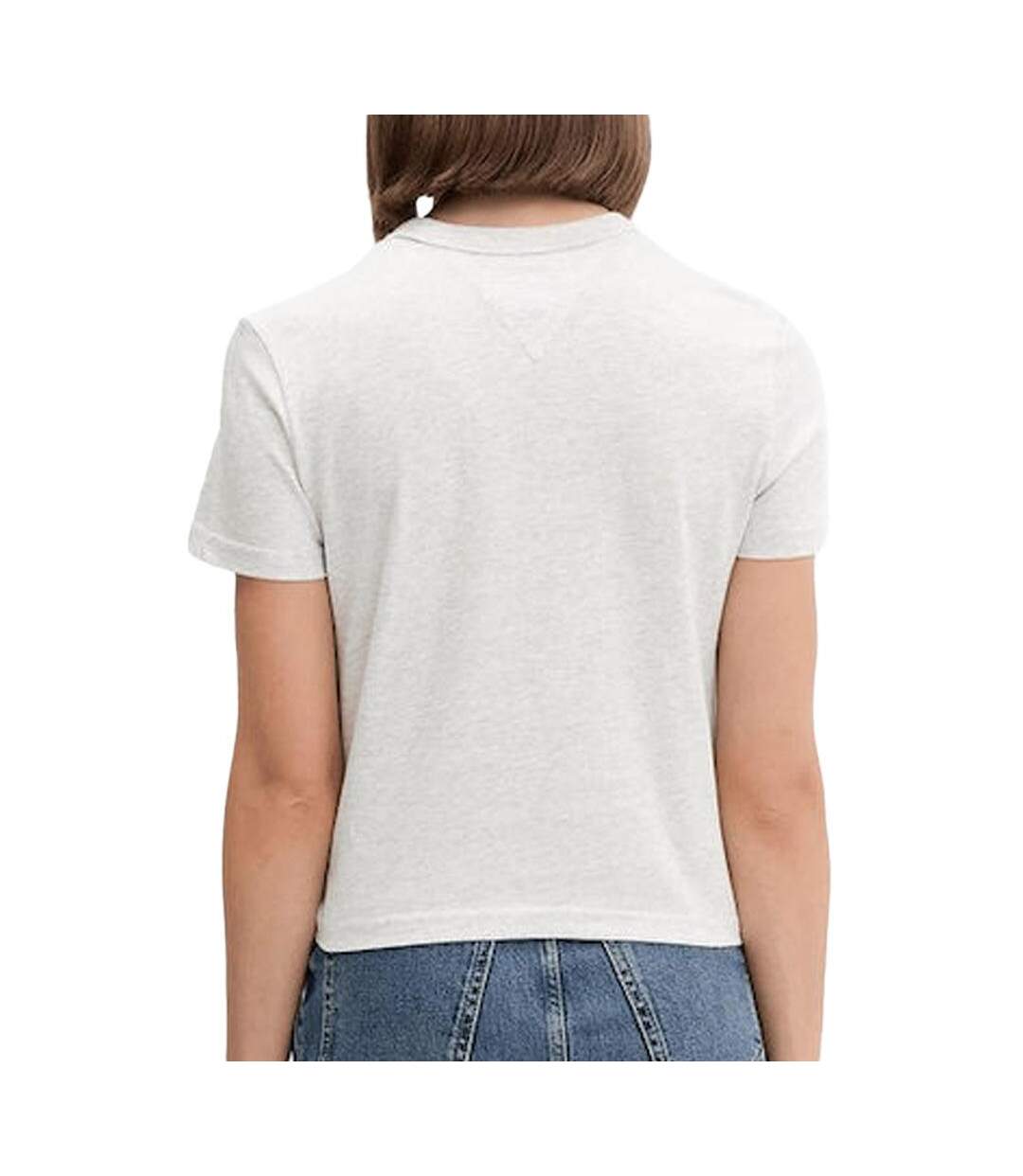 T-Shirt gris femme tommy hilfiger dw0dw21533-2