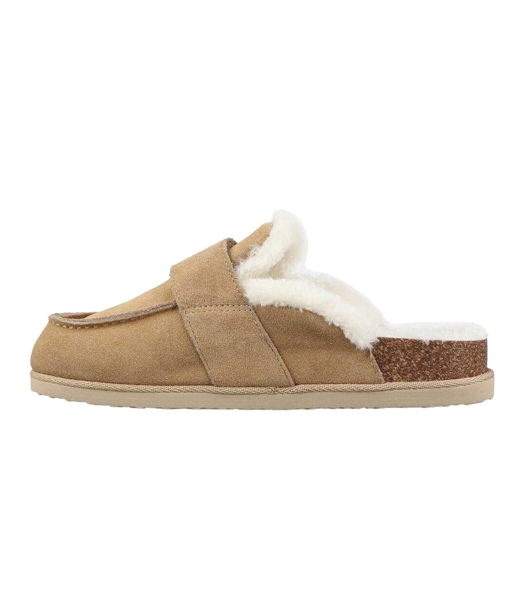 Womens/ladies Suede Mule Slippers Sand Jack Wills-2