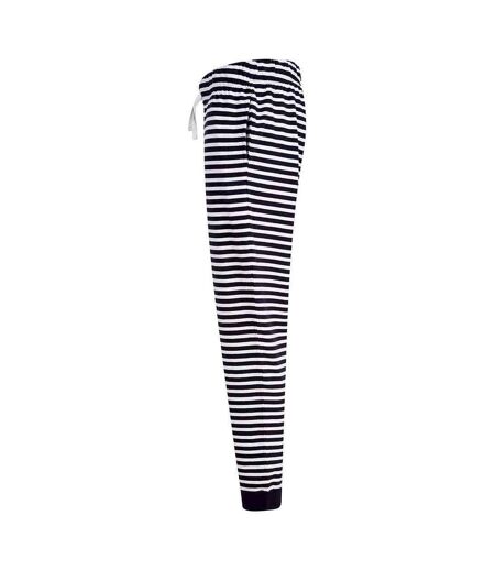 Pantalon de détente femme bleu marine / blanc SF