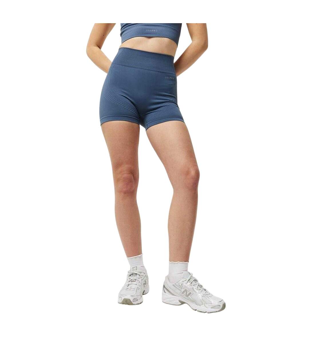 Womens/ladies Nylon Shorts Navy USA-1
