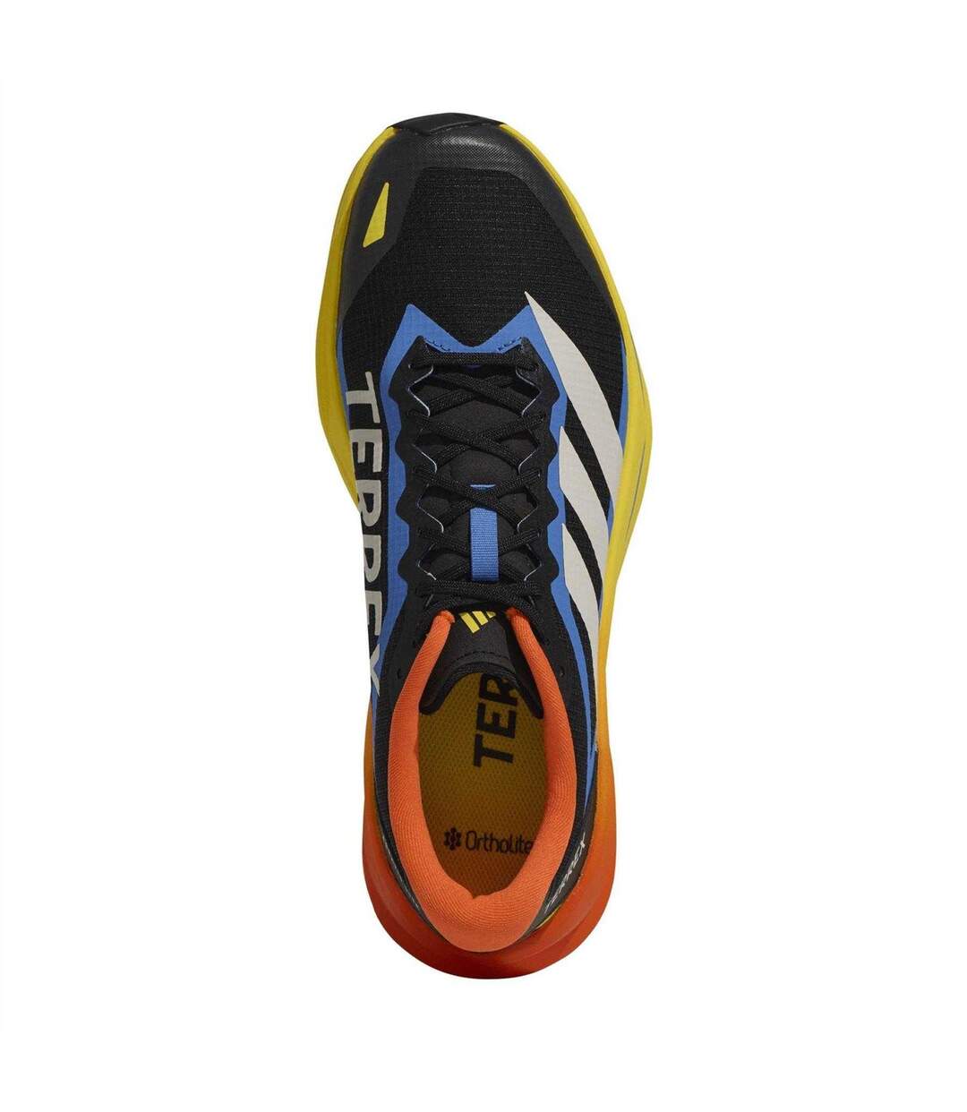 Chaussures Course À Pied Motif/style 3 Rayures Off-road Trail Homme Noir Orange Adidas-4