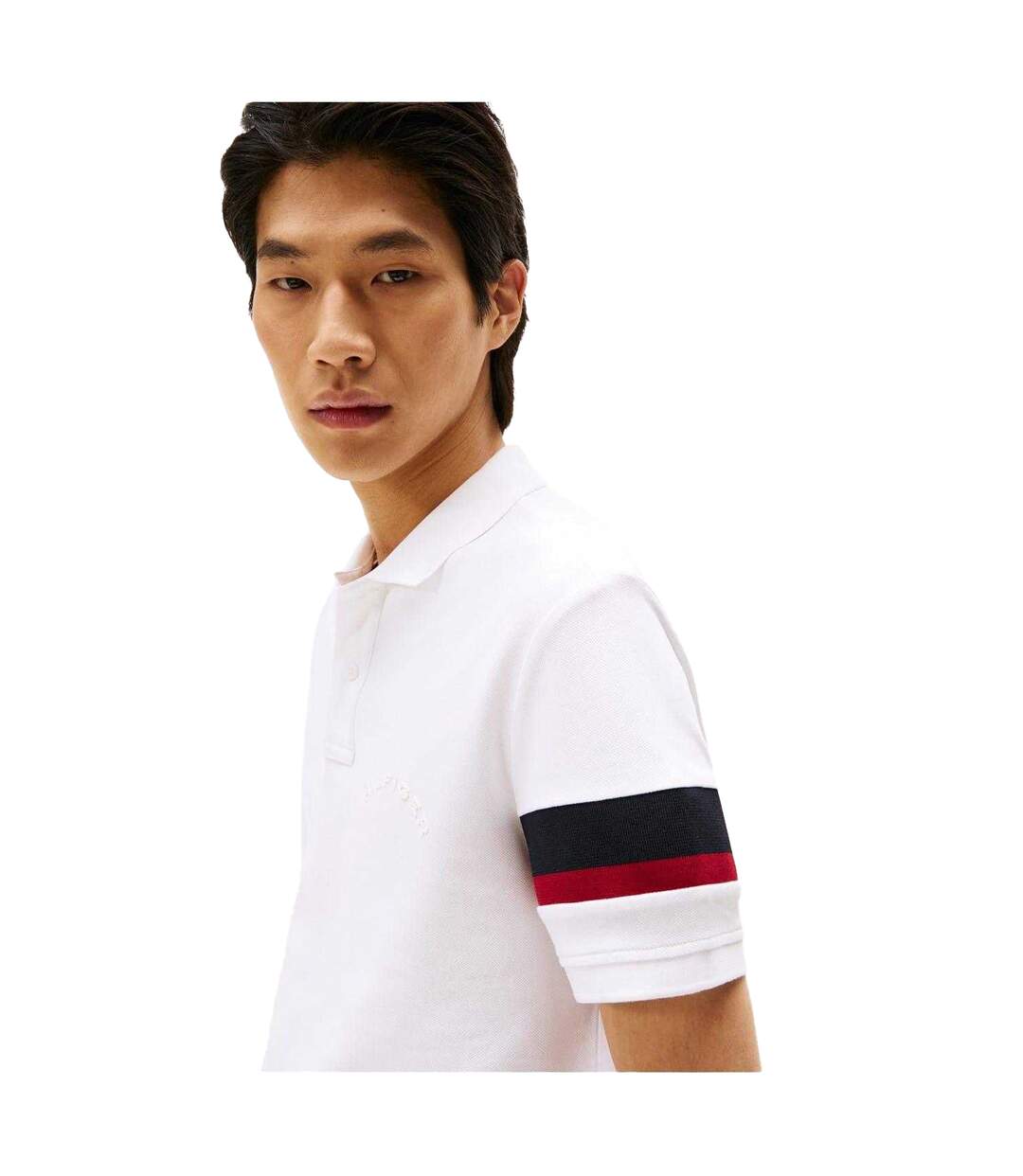 Polo Manches Courtes Motif/style Brodé Homme Blanc Tommy Hilfiger-3