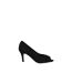 Womens/ladies Honey Peep Toe Wide Sandals Natural Black Good For The Sole-3