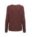 Pull marron foncé femme jdy new megan-2