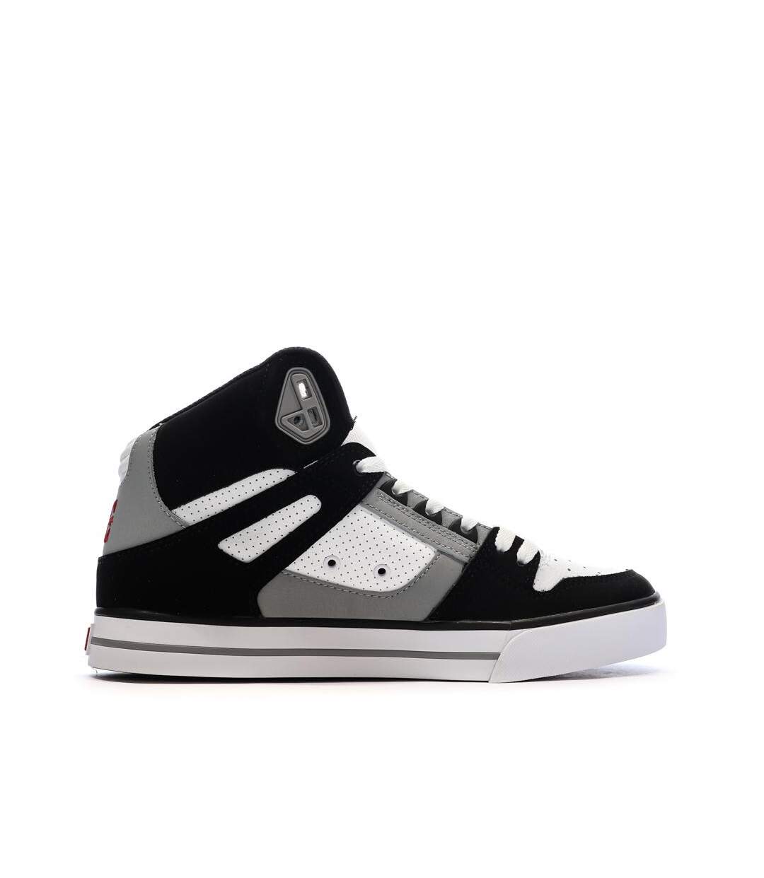 Baskets blanches/noir homme dc shoes pure high-2