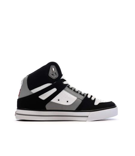 Baskets blanches/noir homme dc shoes pure high