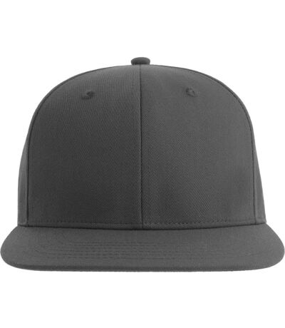 Unisex adult james 6 panel recycled polyester snapback cap dark grey Atlantis
