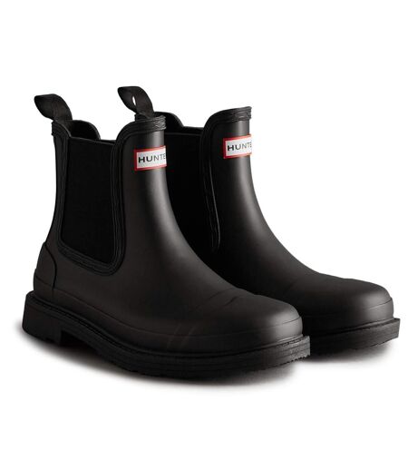 Hunter Womens/Ladies Commando Chelsea Boots (Black) - UTFS10694