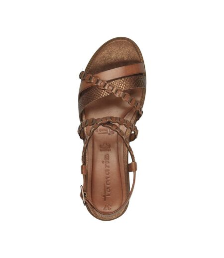 Sandale Plate Cuir Tamaris