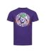 T-Shirt violet homme dc comics  smile emblem-1
