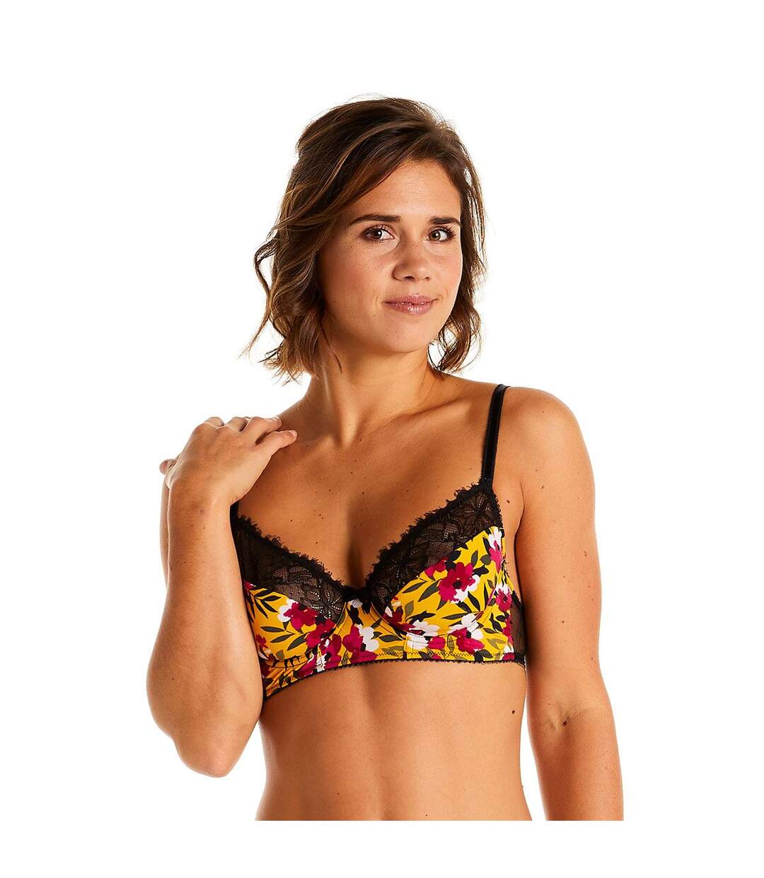 Soutien-gorge à armatures jaune Shaker