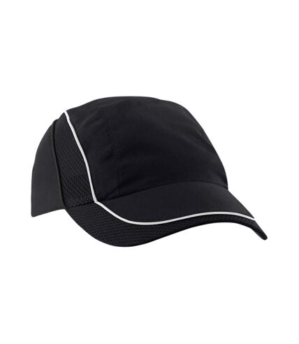 Coolmax mesh panel cap black Beechfield