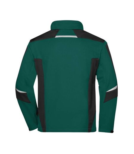 Veste Softshell Strong Adulte Vert Foncé Noir James And Nicholson