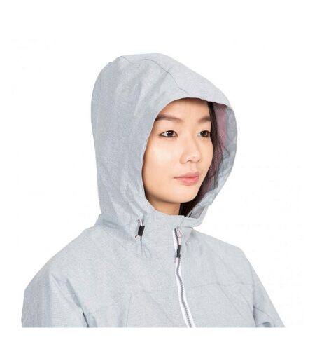 Womens/ladies Virtual Waterproof Jacket Grey Marl Trespass