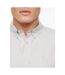 Bewley & Ritch Mens Balton Oxford Short-Sleeved Shirt (Light Grey) - UTBG974