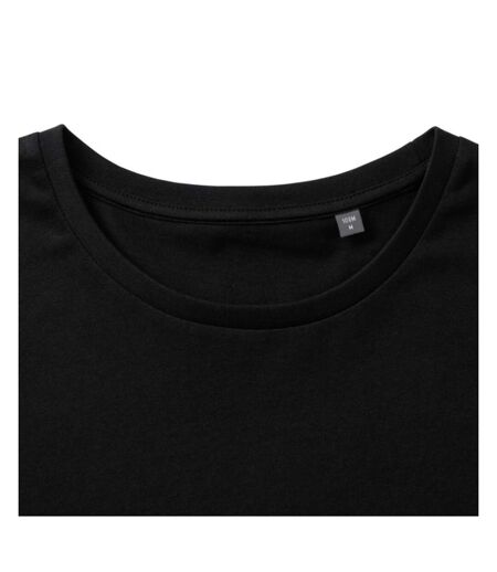 Mens pure organic short-sleeved t-shirt black Russell